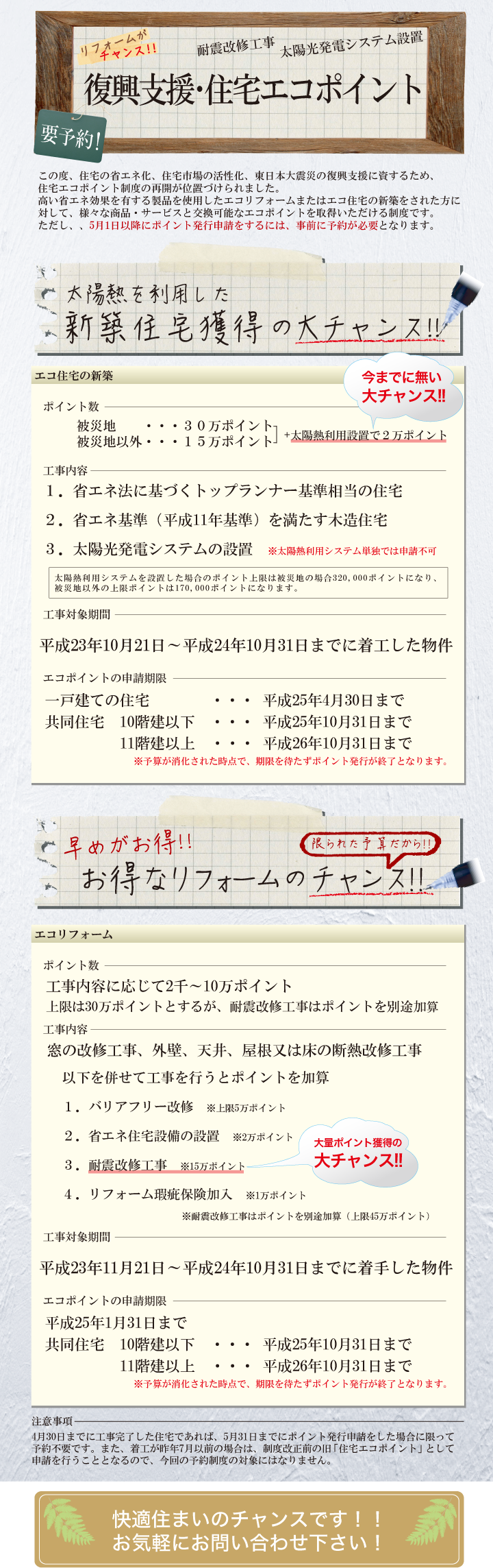 復興支援・住宅エコポイント